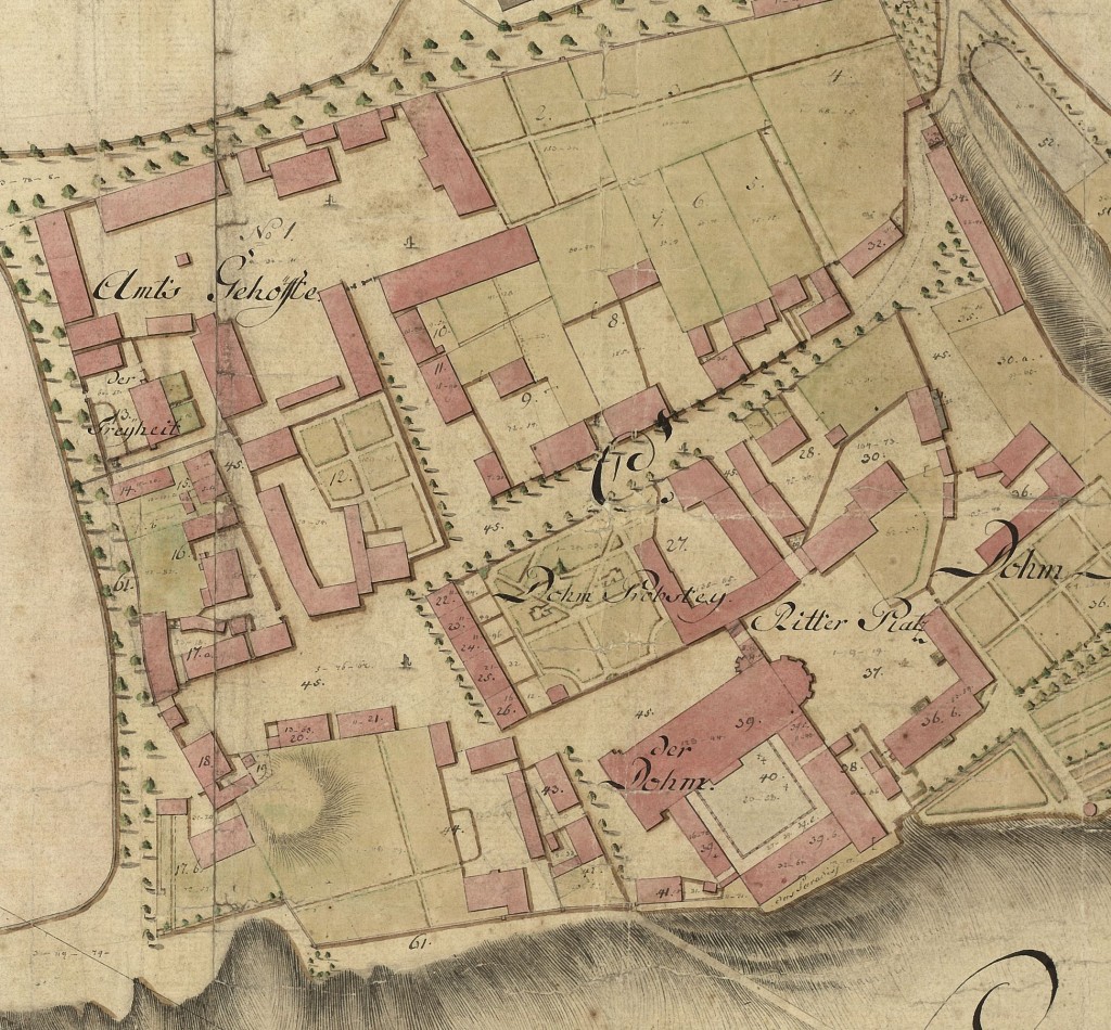 Plan des Domgebietes von 1797, Kurie D8 unter Ziffer '9'